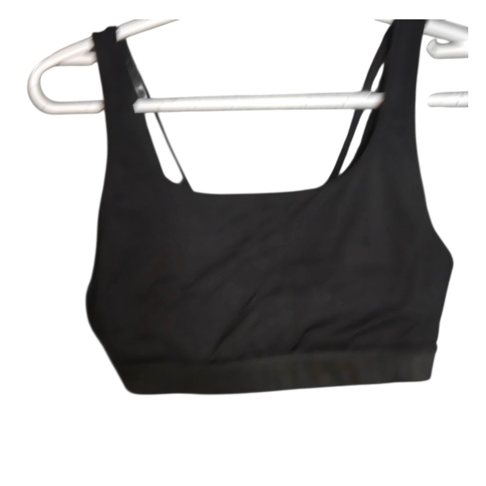 Athleta Sports Bra Black Wire Free Strappy Athleisure Yoga Size Small?